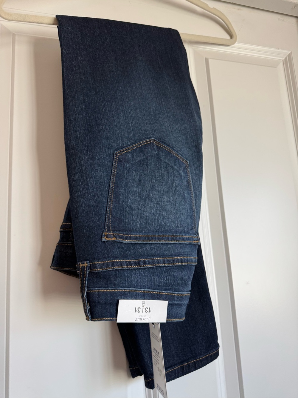 New Judy Blue Size 13 / 31 Dark Wash Rayon Skinny Denim Blue Jeans Style 8390